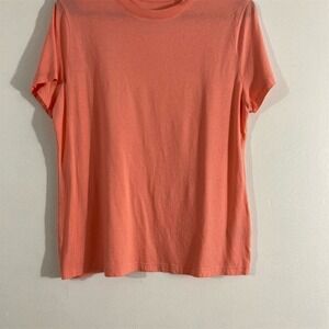 A New Day Women's Pink T-Shirt Size L Classic Fit Solid